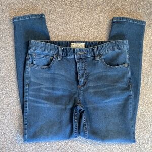 Free People Dark Blue Denim Jeans